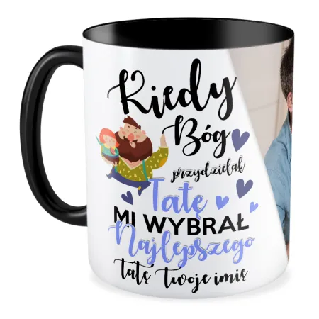 FOTO Kubek czarny 330ml dla TATY